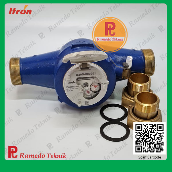 Jual Water Meter Itron Multimag 1,5 Inch - Meteran Air Bersih DN40 MM ...