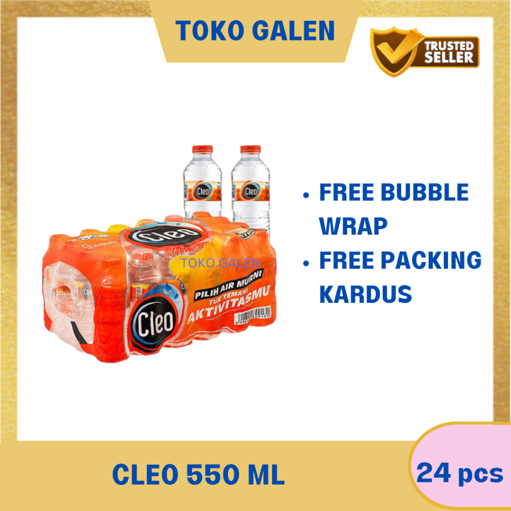 Jual Cleo Botol 550 Ml 24 Pcs Shopee Indonesia 0817