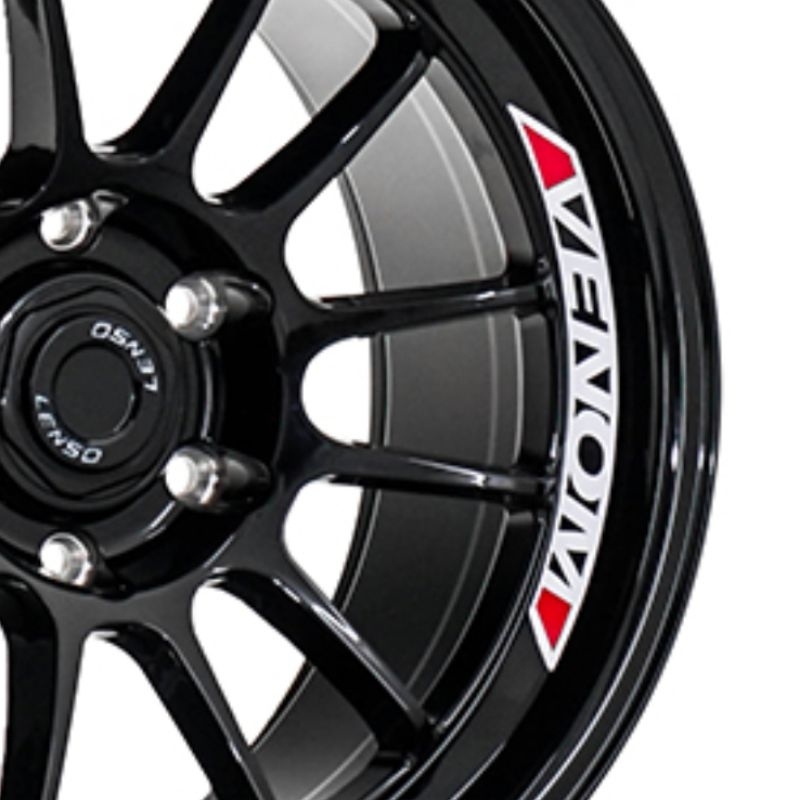Jual stiker sticker velg lenso venom 5, viper flow forming, venom flow ...