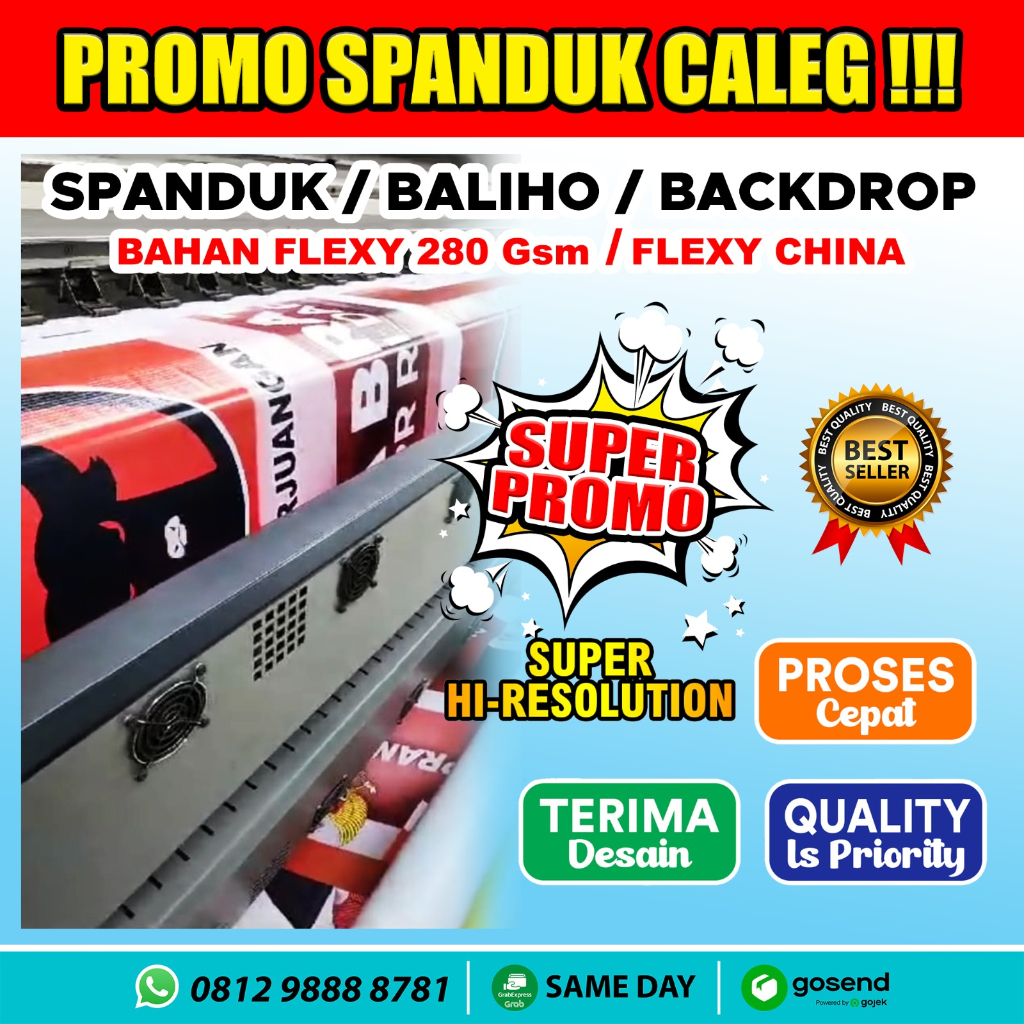 Jual Promo Cetak Spanduk Caleg Cetak Baliho Caleg Cetak Banner