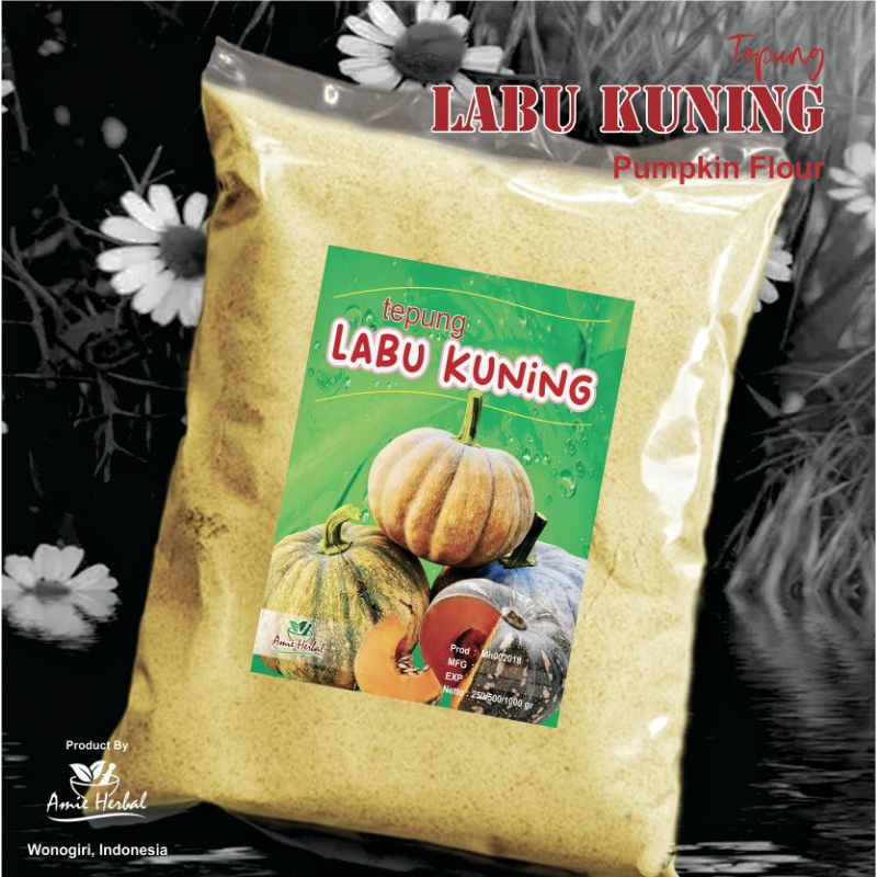 Jual tepung labu kuning/labu kuning/pumpkin flour/tepung kue labu ...