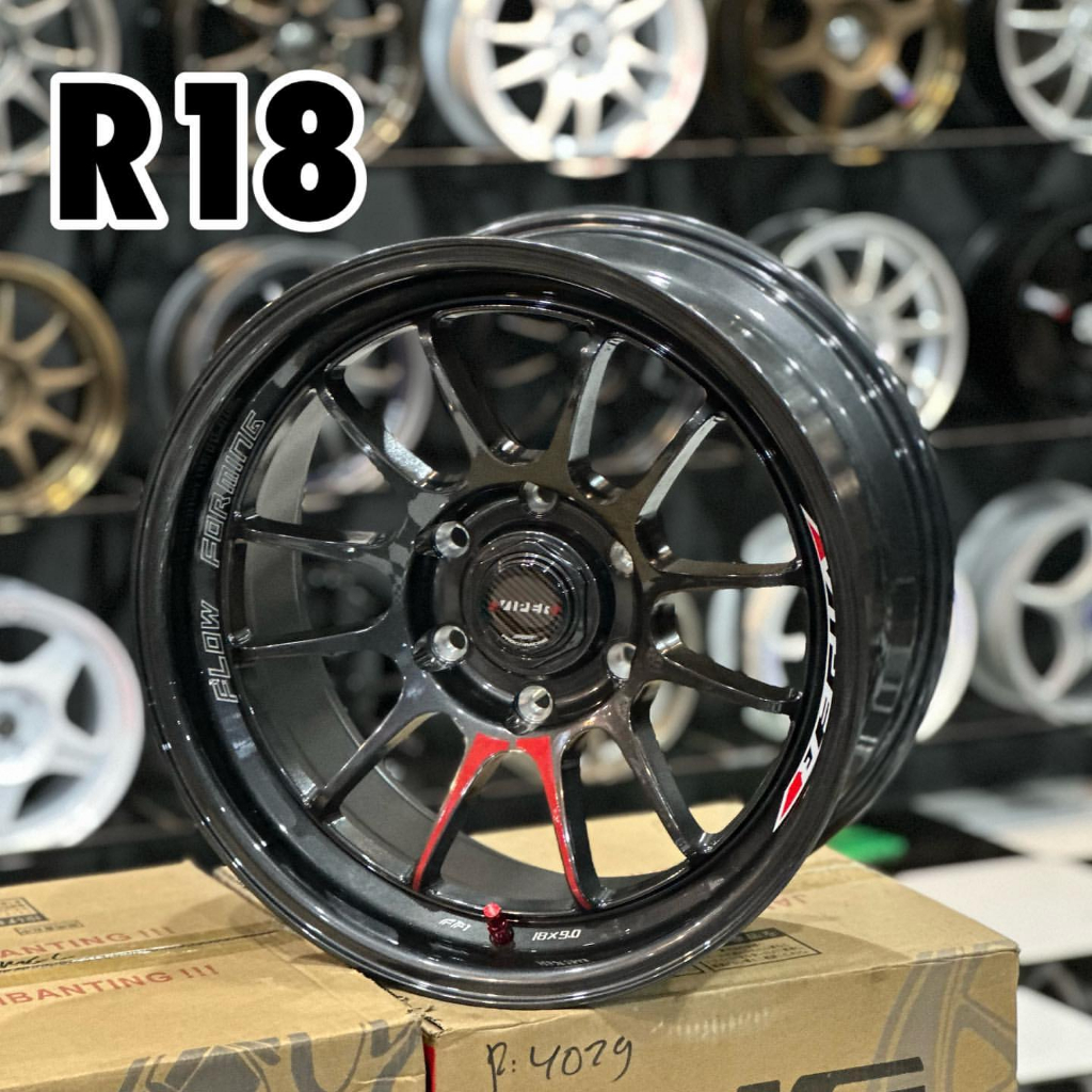 Jual velg Ring 18x9 ET 0 Pcd 6x139,7 velg mobil VIPER FLOW FORMING r18 ...
