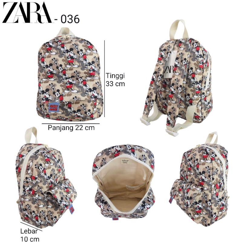 Jual RANSEL ANAK zara mini backpack kids zara mickey mouse zara