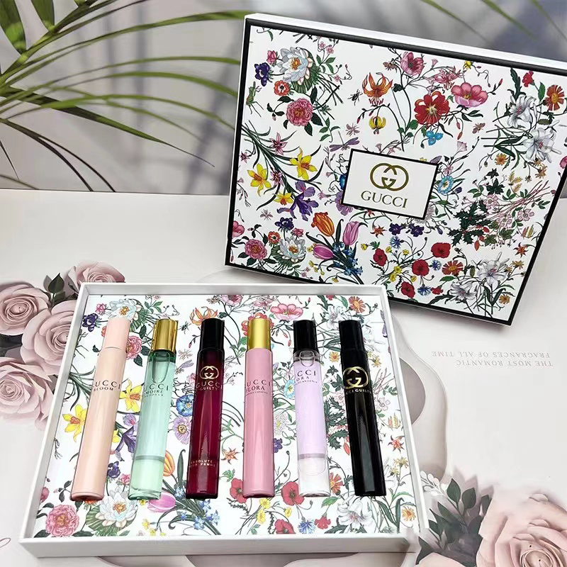 Jual Gucci Rollerball Set 6x7.4ml Gucci Bloom Gucci Flora Gucci Parfum 4PCS Shopee Indonesia