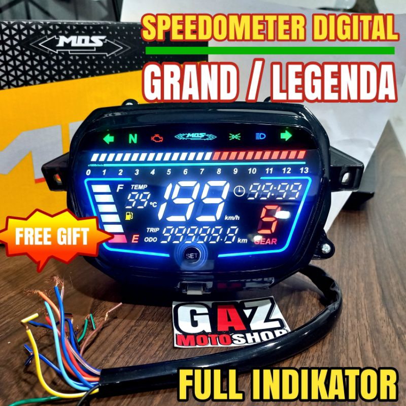 Jual Speedometer Digital Grand import Spidometer Spido Astrea Legenda Shopee Indonesia