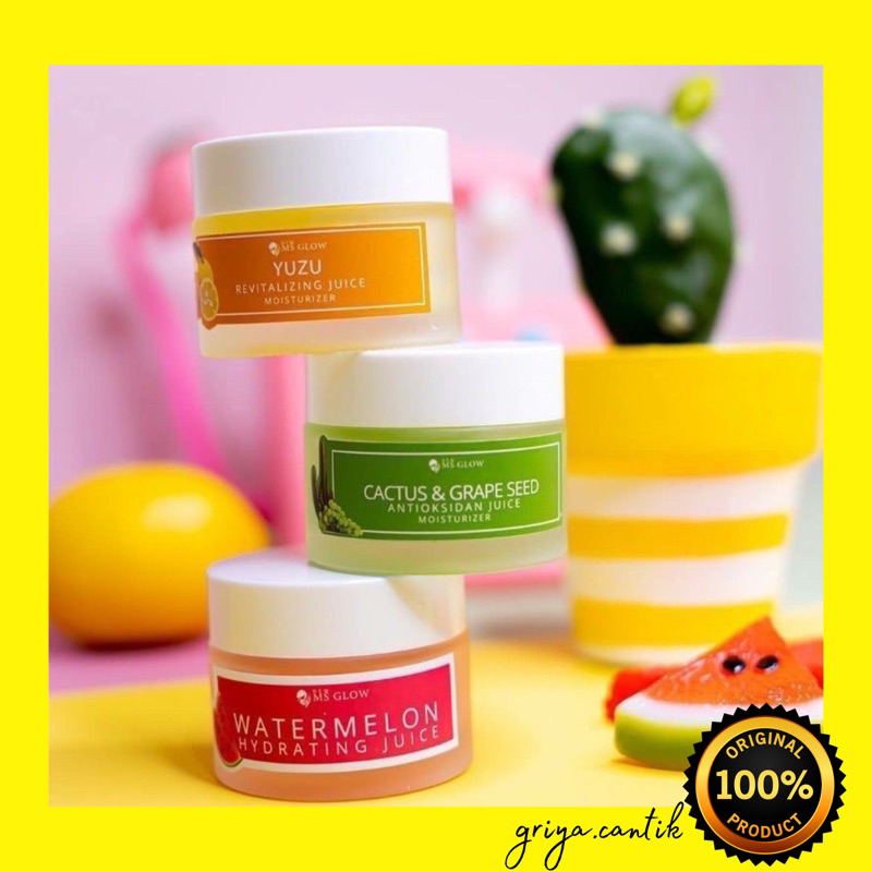 Jual MS GLOW Juice Moisturizer Hidrating Yuzu Cactus Watermelon Shopee Indonesia