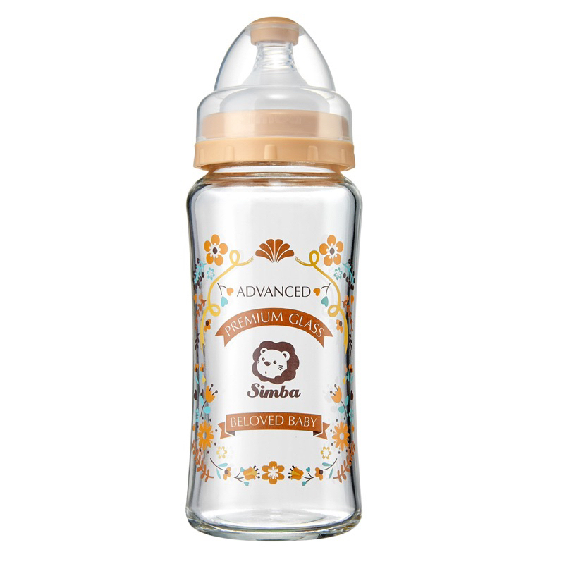 Jual Simba Crystal Romance Wide Neck Borosilicate Glass Feeding Bottle ...