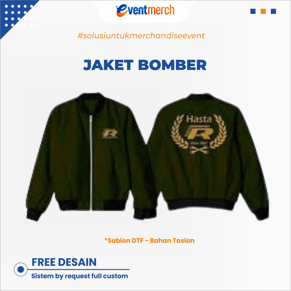 Jual JAKET BOMBER CUSTOM | JAKET RIDING | JAKET MOTOR | CUSTOM DESAIN ...