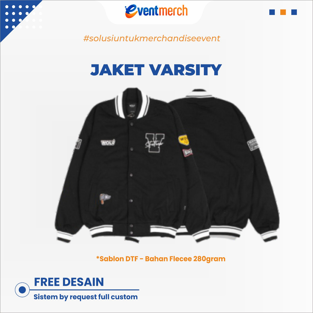 Jual JAKET VARSITY | VARSITY JAKET | JAKET ANGKATAN | CUSTOM DESAIN