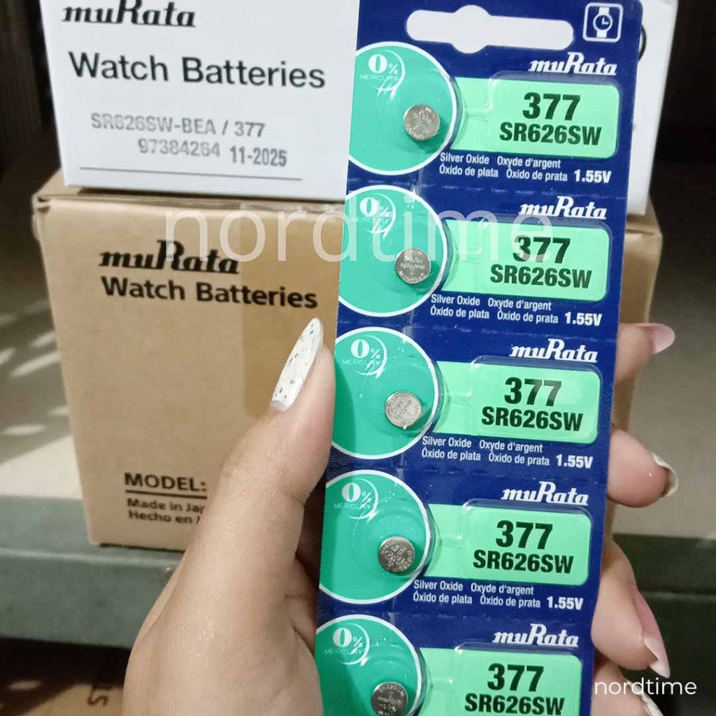 Jual Murata SR626SW / 377 / SR 626 SW Original Baterai Murata Kancing ...