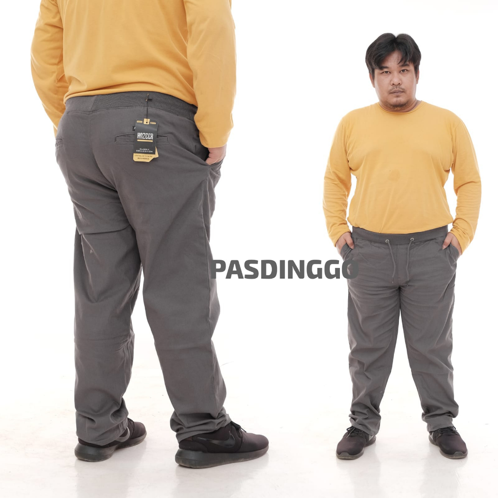 Jual BIG SIZE, Celana Chino Panjang Pria Jumbo Big Size Bahan Melar ...