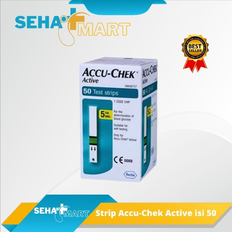 Jual Strip Accu Chek Active Cek Gula Darah Isi Ulang Isi 50 25tes