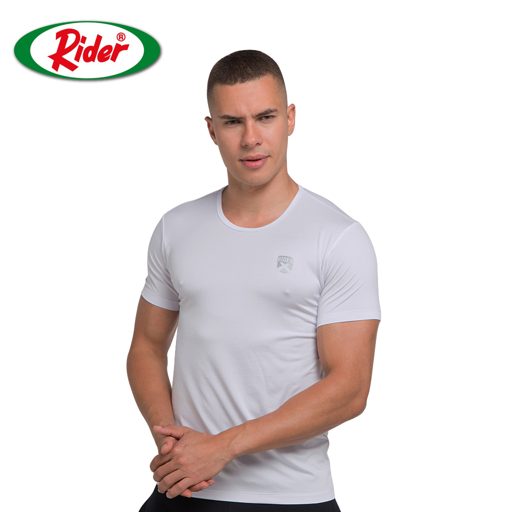 Jual Rider Xtracool T-Shirt - Kaos Pria Round Neck R258BP Warna Putih ...