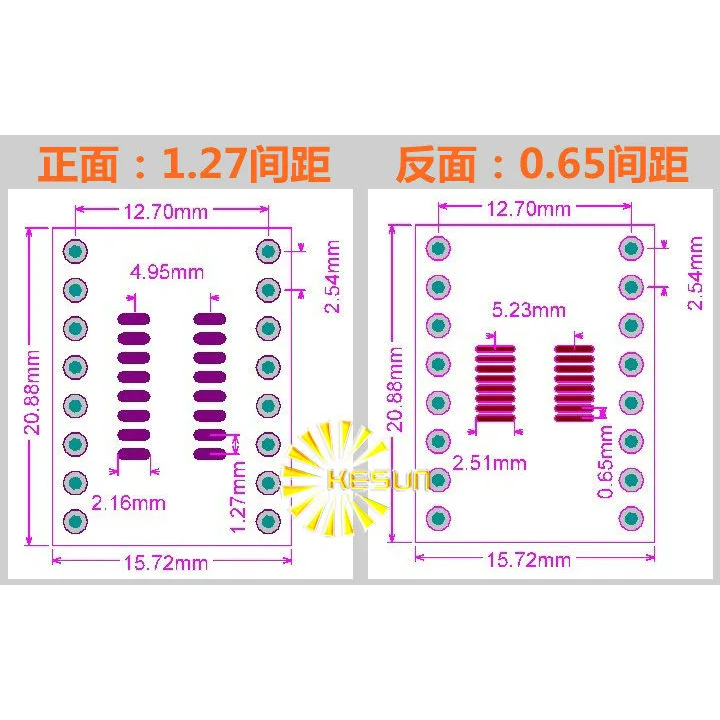 Jual SOP16 MSOP16 TSSOP16 SMD to DIP PCB Adapter konverter | Shopee ...