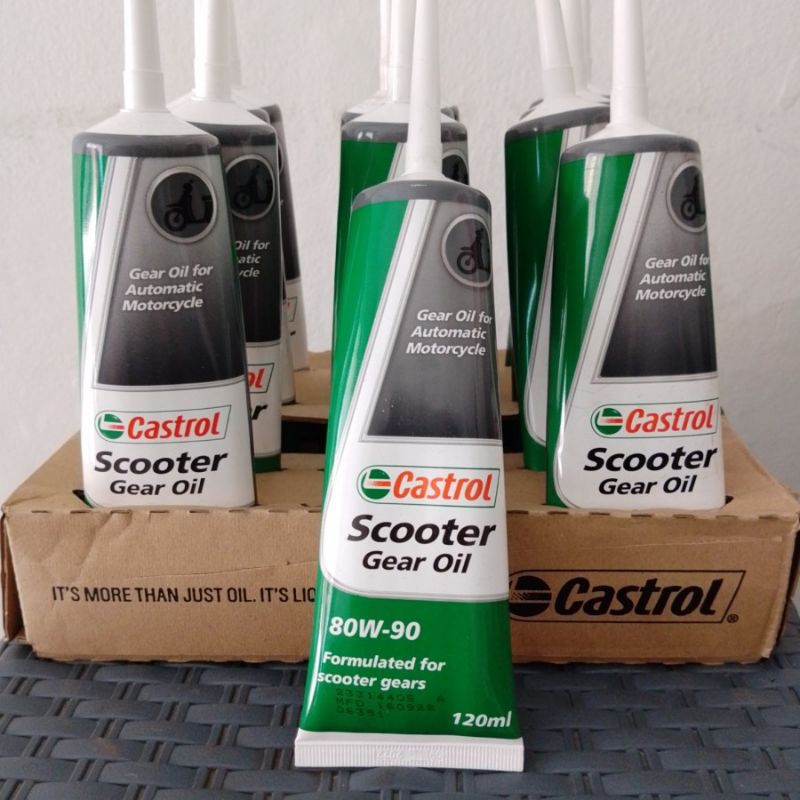 Jual Oli Gardan Castrol Scooter Gear Oil 80w 90 120ml Shopee Indonesia