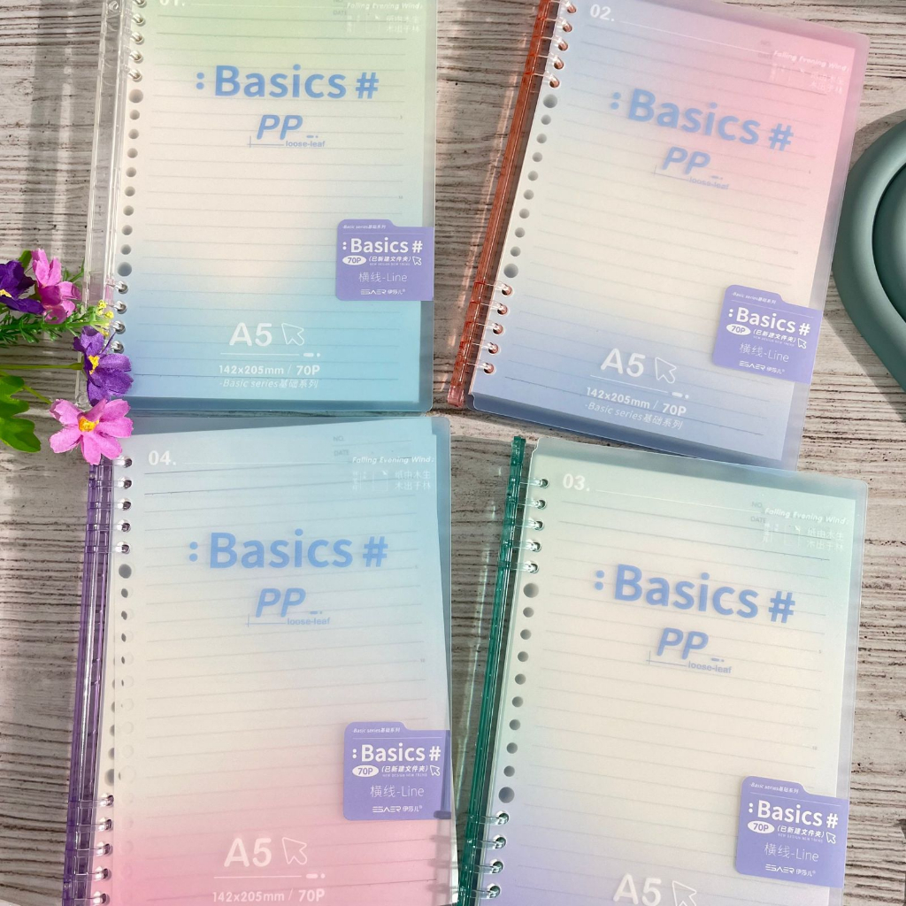 Jual Binder Cover Gradasi Transparan Ukuran A 5 - buku jurnal diari ...