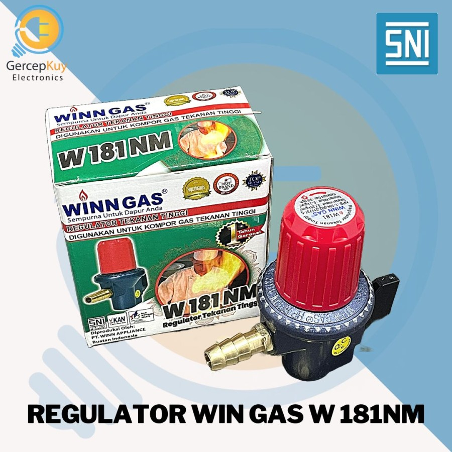 Jual Regulator Gas LPG / Kompor Tekanan Tinggi Winn Gas W181NM Original