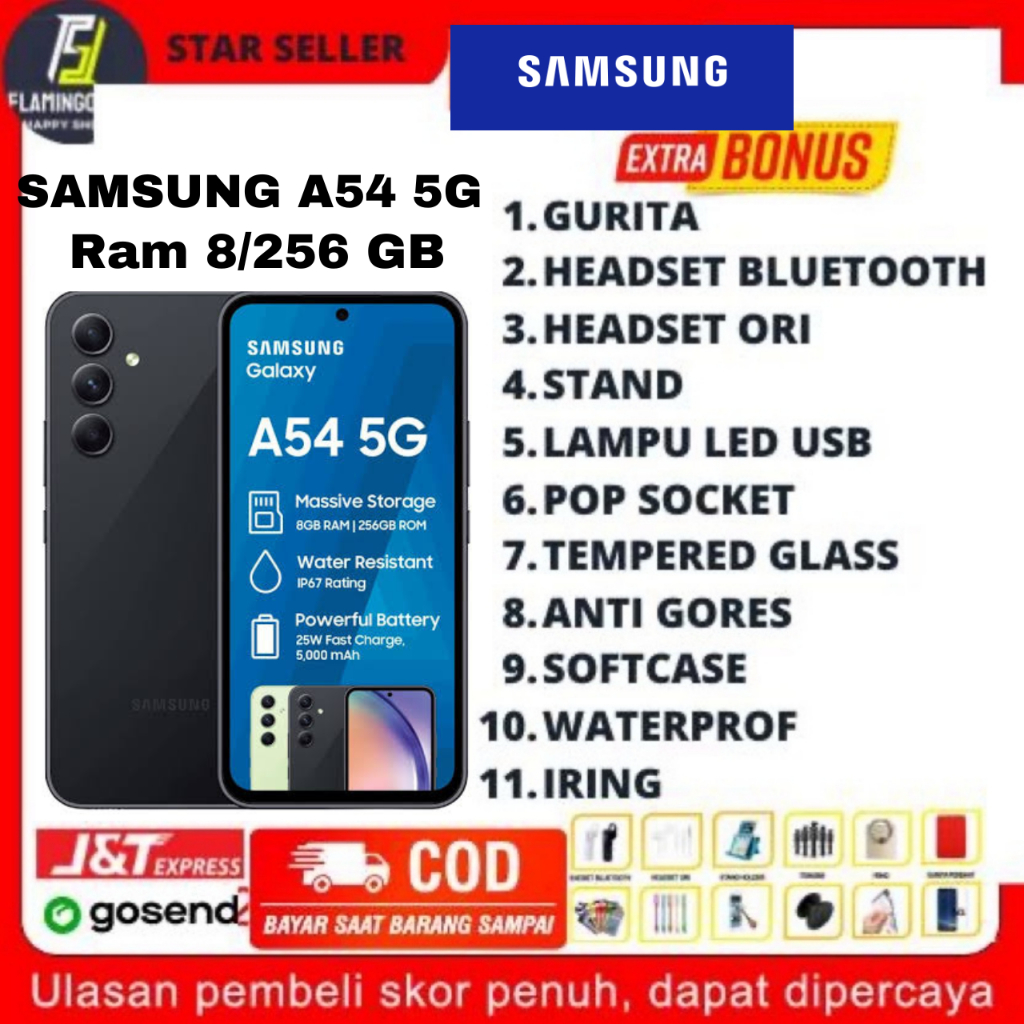 Jual SAMSUNG GALAXY A54 5G RAM 8/128GB & 8/256GB GARANSI RESMI SAMSUNG ...