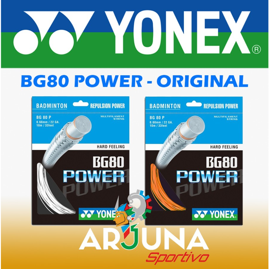Jual YONEX BADMINTON STRING | BG80 POWER | SENAR RAKET BG 80 ORIGINAL ...