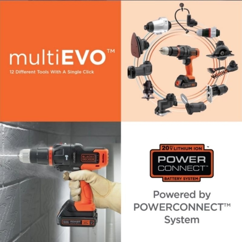 Jual BLACK+DECKER MULTI EVO 6 HEAD KIT Black and Decker Shopee Indonesia