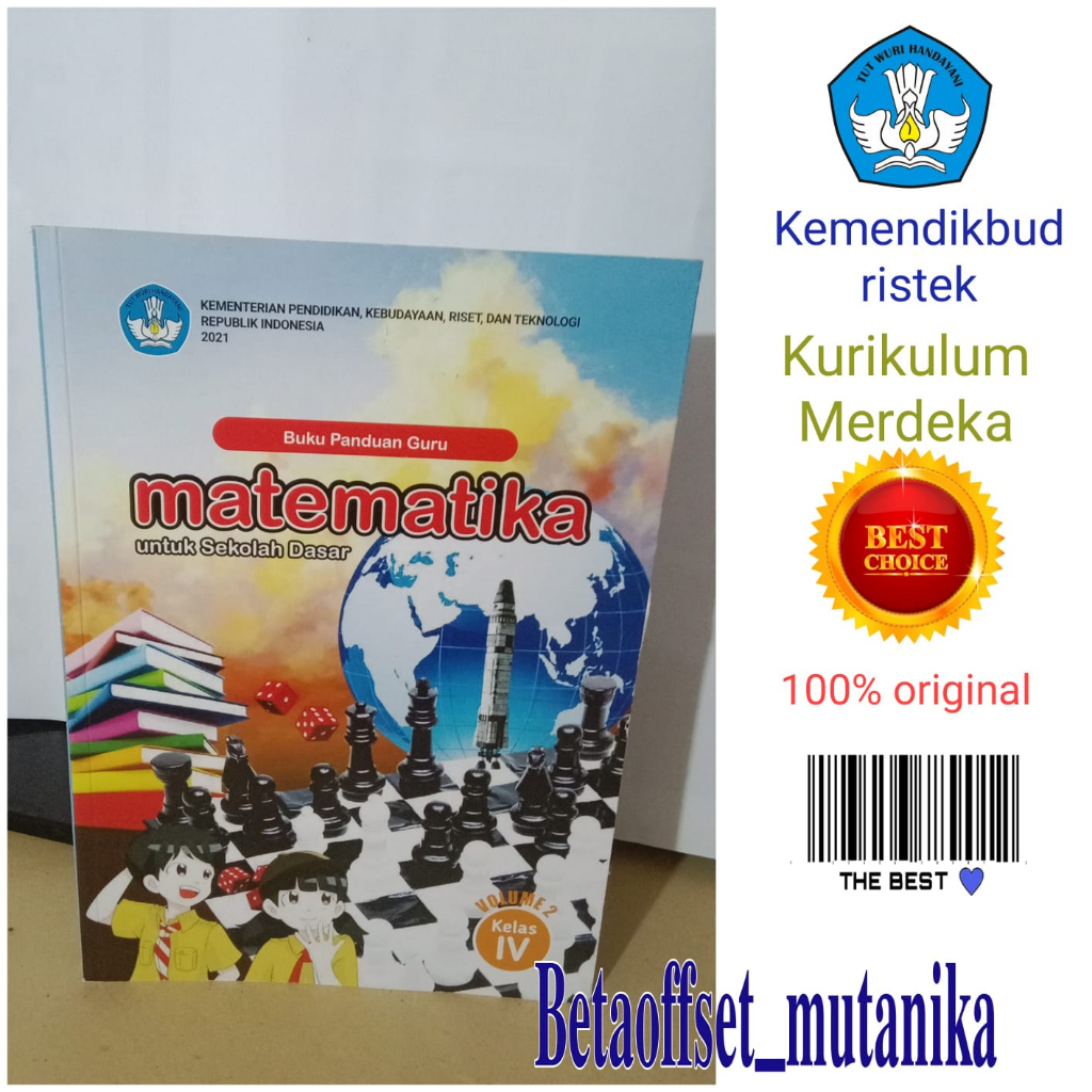 Jual Buku panduan guru kelas 4 sd matematika volume 2 kurikulum merdeka ...
