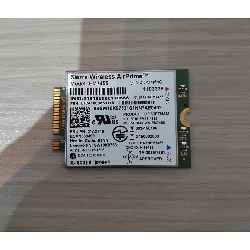Jual Modul card 4G LTE WWAN THINKPAD LENOVO X260 T460 L460 x270 T470 ...