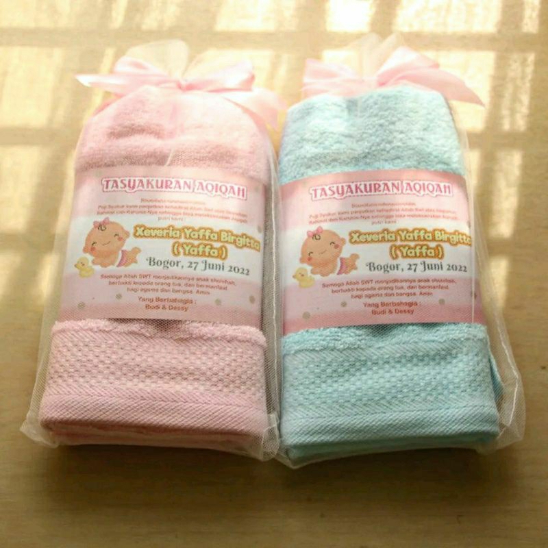 Jual Souvenir handuk label , souvenir baby , baby hampers , souvenir ...