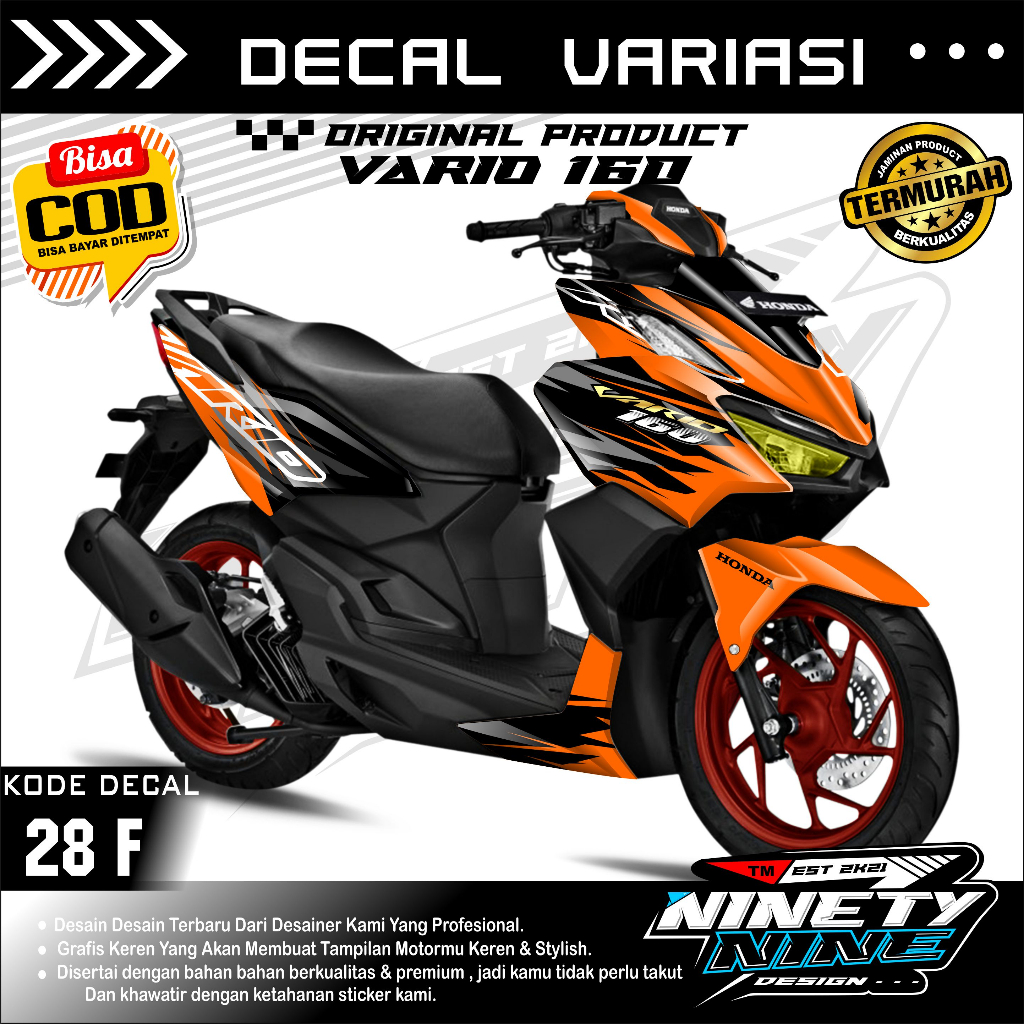 Jual Cod Decal Vario New Sticker Honda Vario Decal