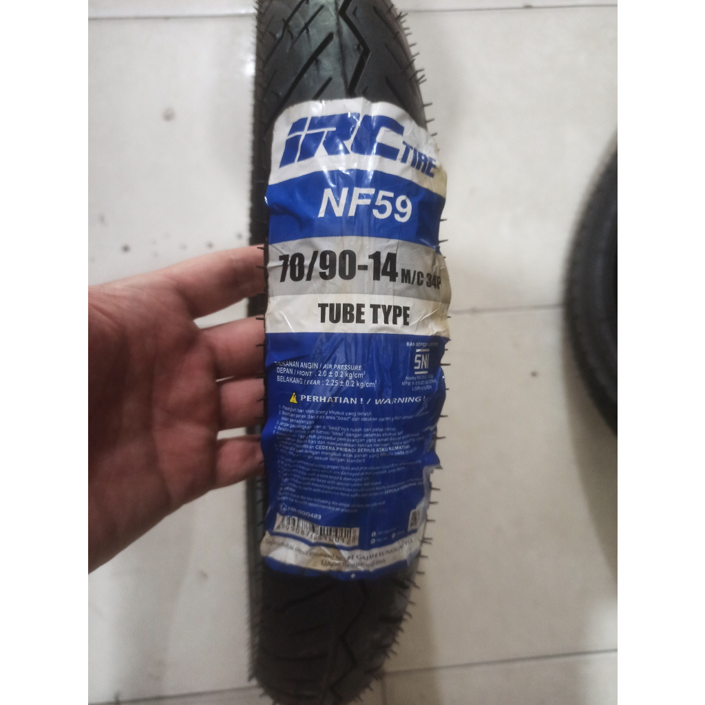 Jual IRC NF 59 ( NF59 ) ukuran 70/90-14 Ban Motor Matic Tubetype (Tidak ...