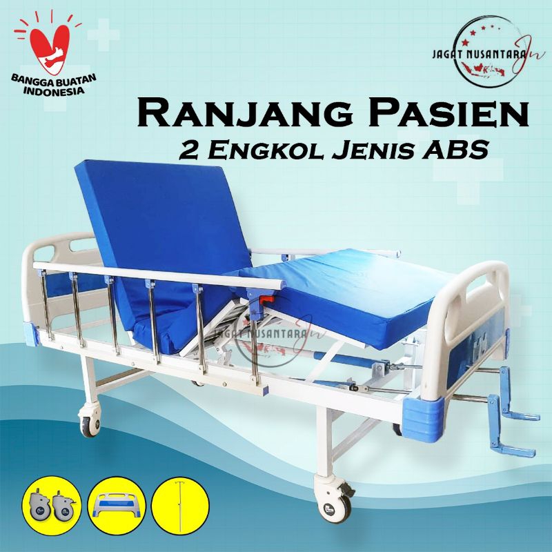 Jual Bed Pasien Engkol Abs Bed Pasien Crank Abs Tempat Tidur Rumah Sakit Ranjang