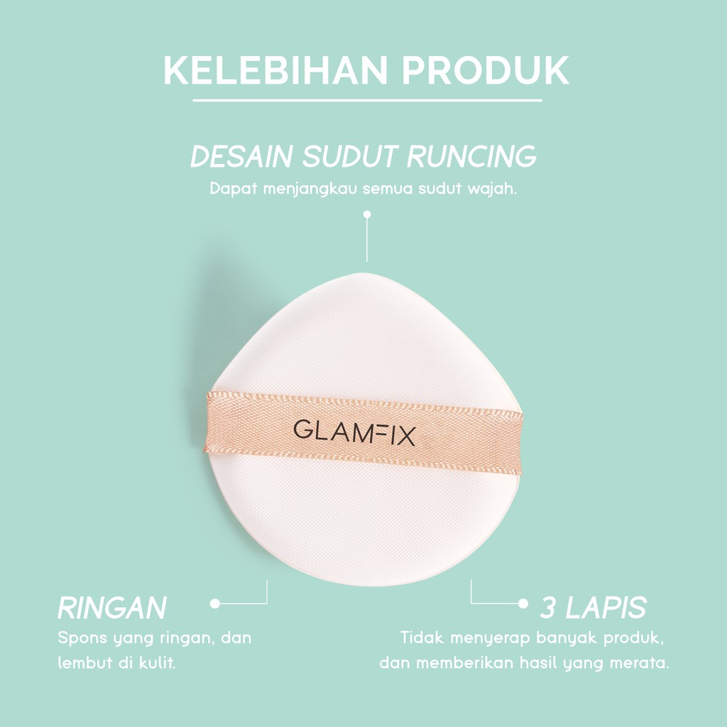 Jual GLAMFIX PUFF SERIES - SPONGE BEDAK GLAM FIX | Shopee Indonesia