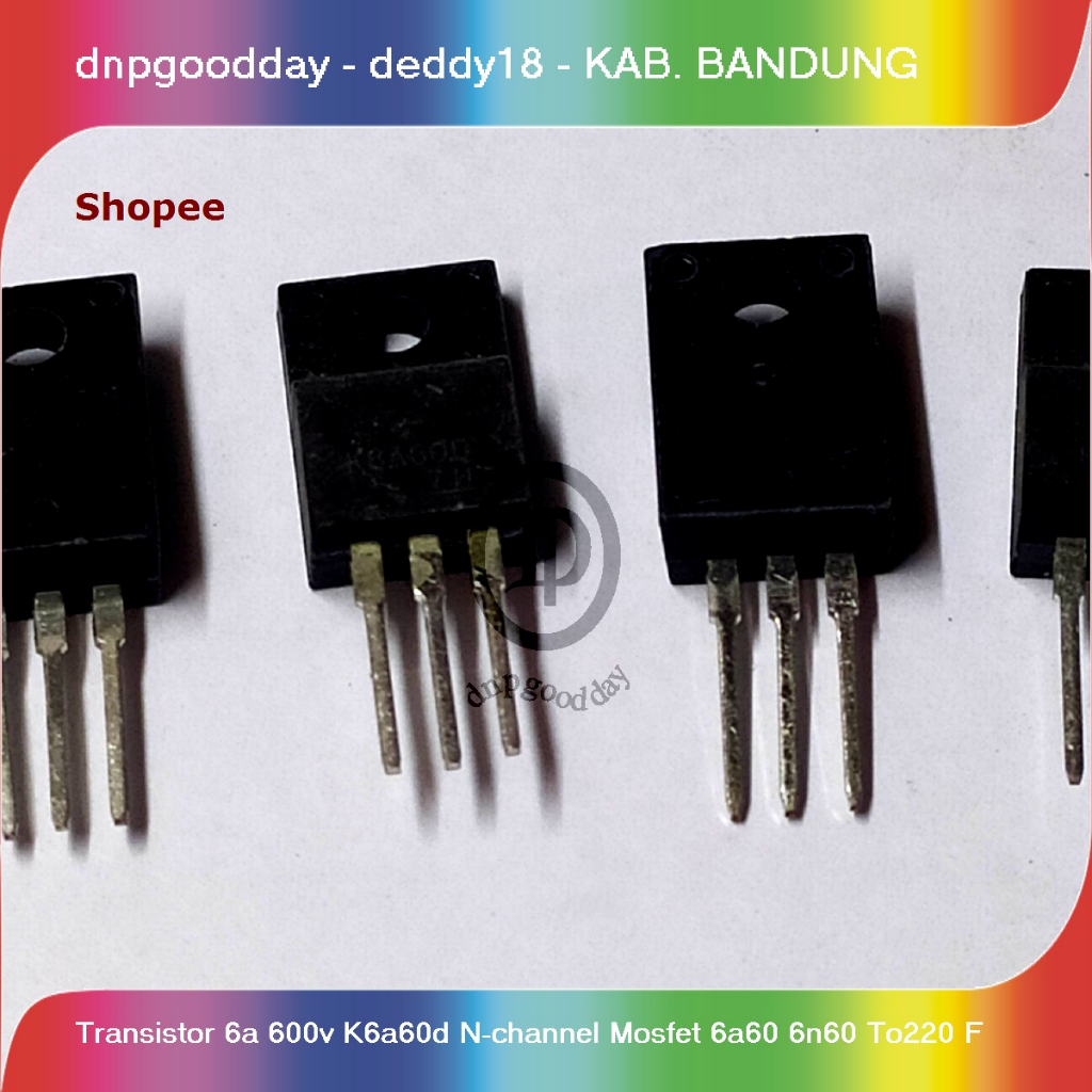 Jual Transistor 6a 600v K6a60d N-channel Mosfet 6a60 6n60 | Shopee ...