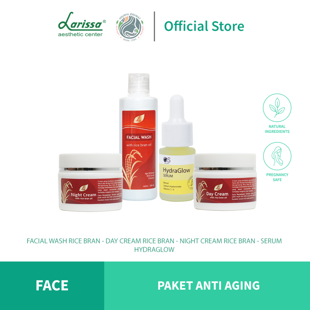 Jual Paket Skincare Larissa Untuk Jerawat, Brightening, Anti Aging
