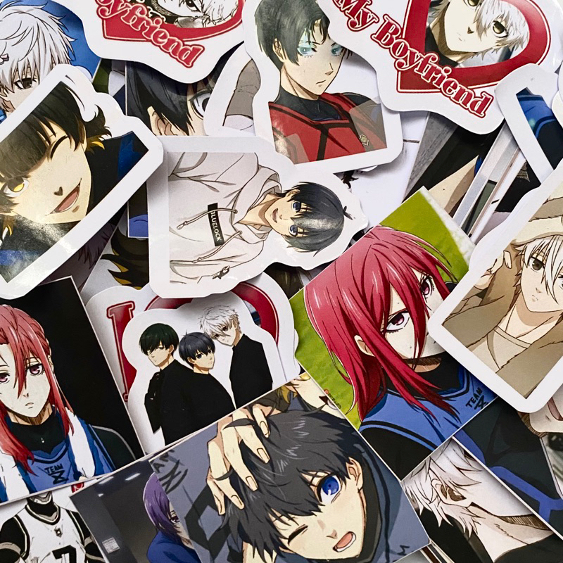 Jual blue lock sticker for freebies or sticker mail 35PCS | Shopee ...