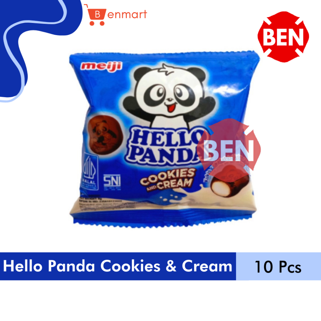 Jual Hello Panda COOKIES CREAM 1 Renceng 10 Sachet Chocolate Susu ...