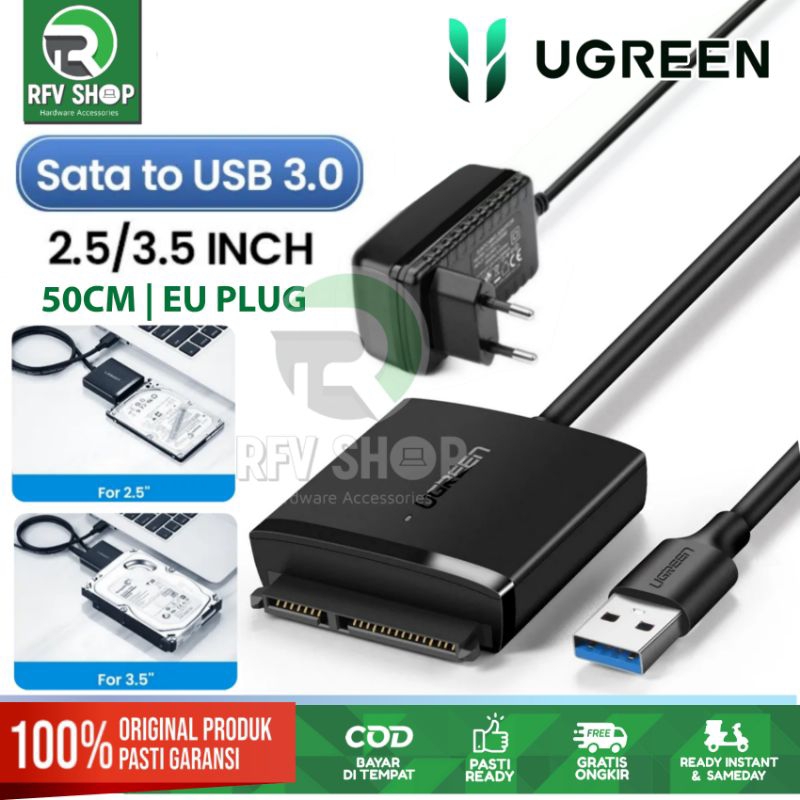 Jual Ugreen Kabel Sata Iii To Usb Hdd Ssd Adapter With