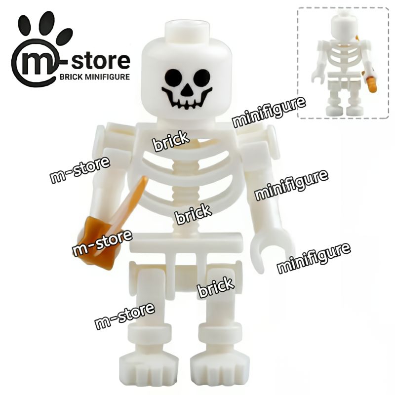 Jual brick skeleton mini toy figure with sword | Shopee Indonesia