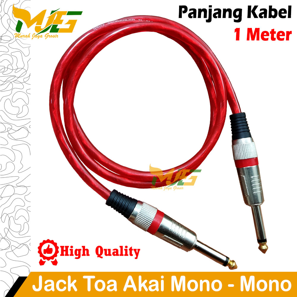 Jual Kabel Mixer Gitar Crossover Equalizer Efek Vokal Jack Toa Akai