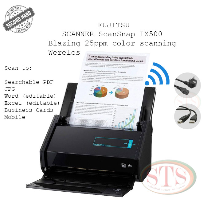 Jual SCANNER FUJITSU ScanSnap IX500 SECOND Shopee Indonesia