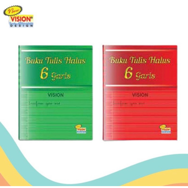 Jual Buku Tulis Halus Vision/Seriti Garis 6 (1 Pcs) | Shopee Indonesia