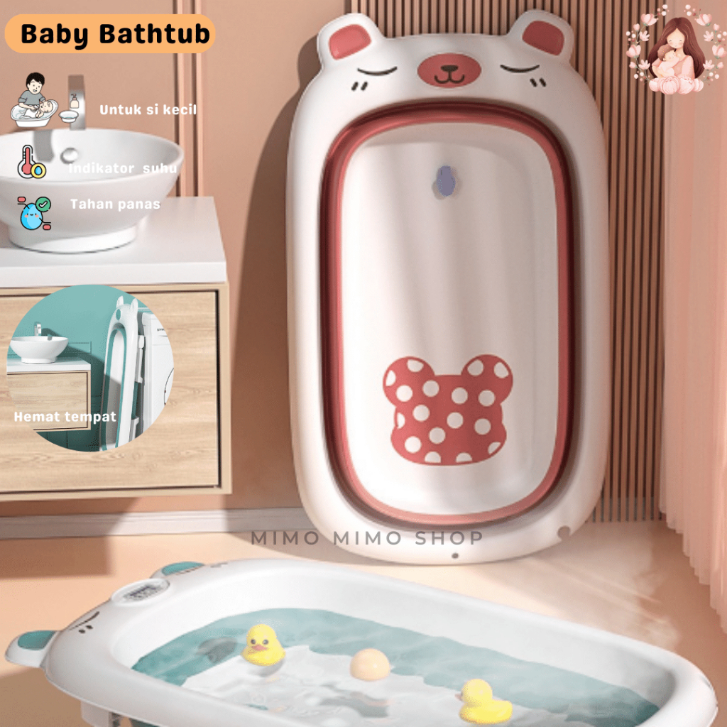 FOLDABLE BABY BATHTUB BAK MANDI LIPAT BAYI ANAK DUDUKAN MANDI BANTAL  MANDI BAYI BATH TUB
