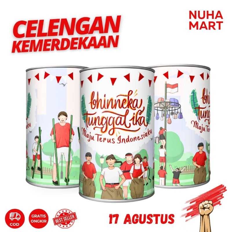 Celengan Kemerdekaan 17 Agustus HUT RI 81 Hadiah Lomba Souvernir Acara Hampers Custom Dirgahayu Merah Putih