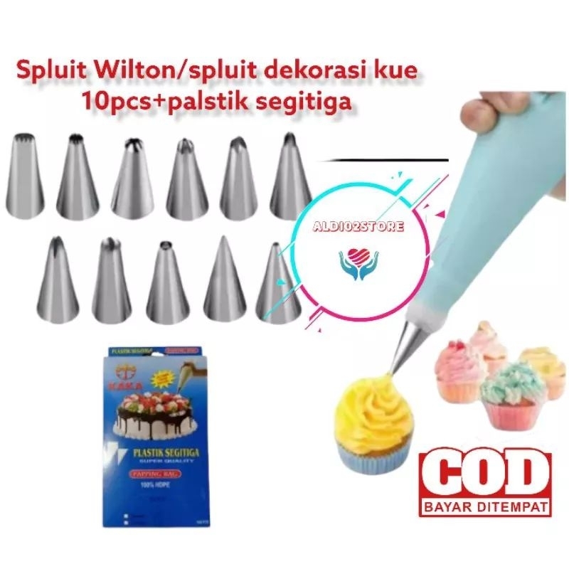 Jual Spluit Wilton 10pcs+pelastik segitiga,spluit karakter berbeda ...