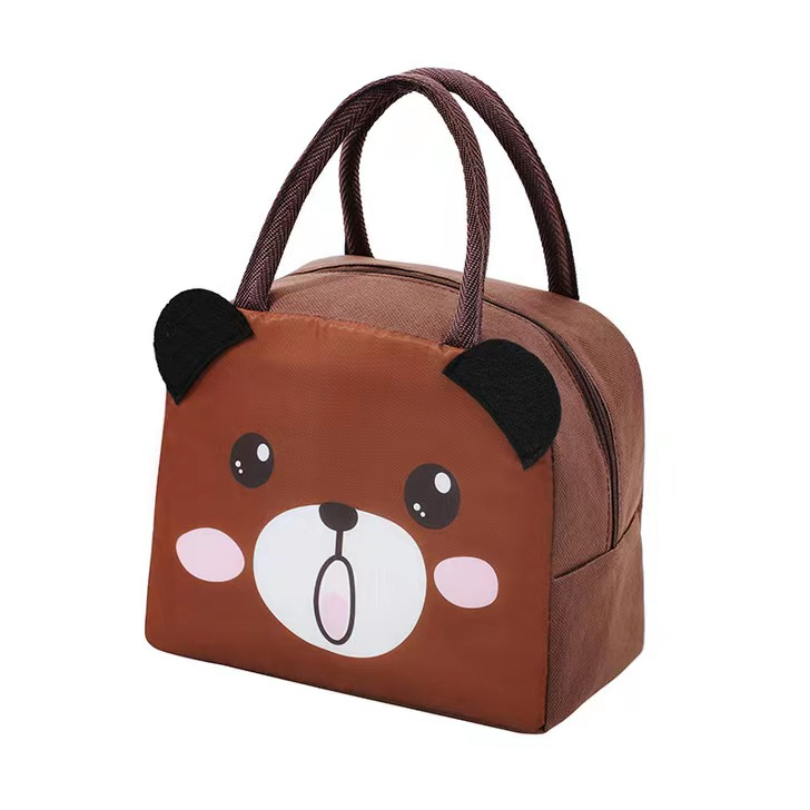 VOOVA Tas Bekal Tas Lunch bag/Tas Makan Siang Pola Kartun/Tas Makan Siang  Multifungsi