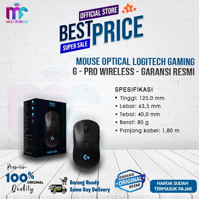 Jual Mouse Optical LOGITECH Gaming G-PRO Wireless - Garansi Resmi