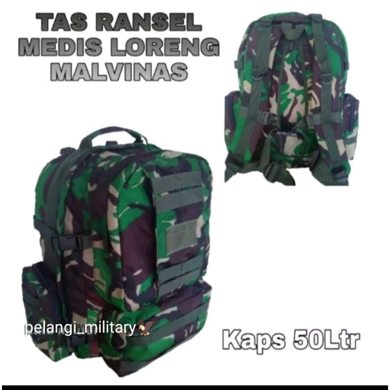 Jual Tas ransel loreng army tactical | tas ransel jumbo Medis| Tas ...