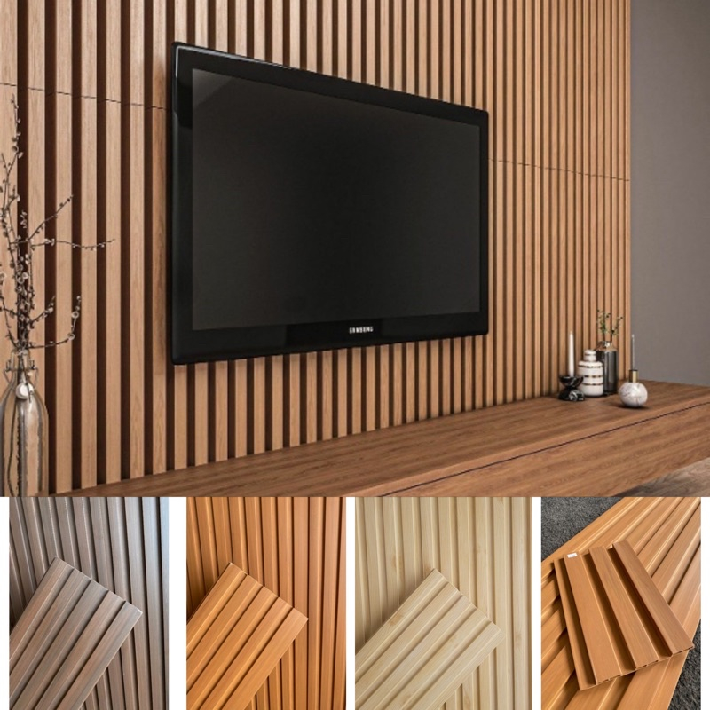 Jual Wood Panel 18mm 300x16 Dekorasi Stiker Dinding Wpc Wallpaper Alat