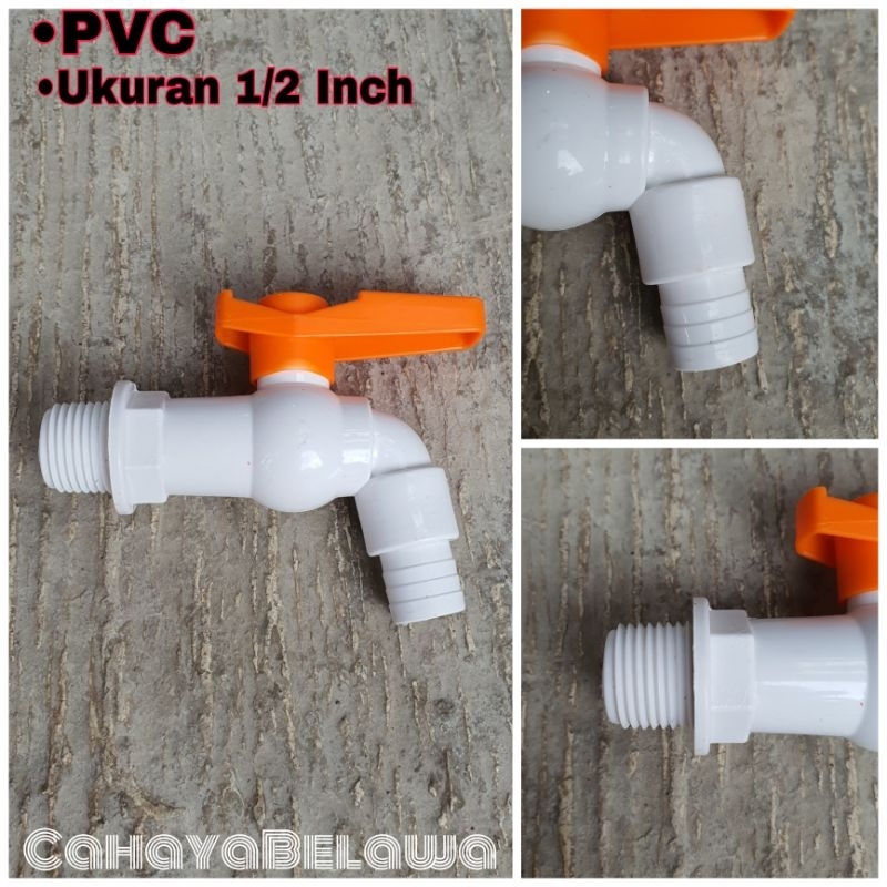 Jual Kran Air Tembok Pvc Kuat Tahan Lama Inch Shopee Indonesia