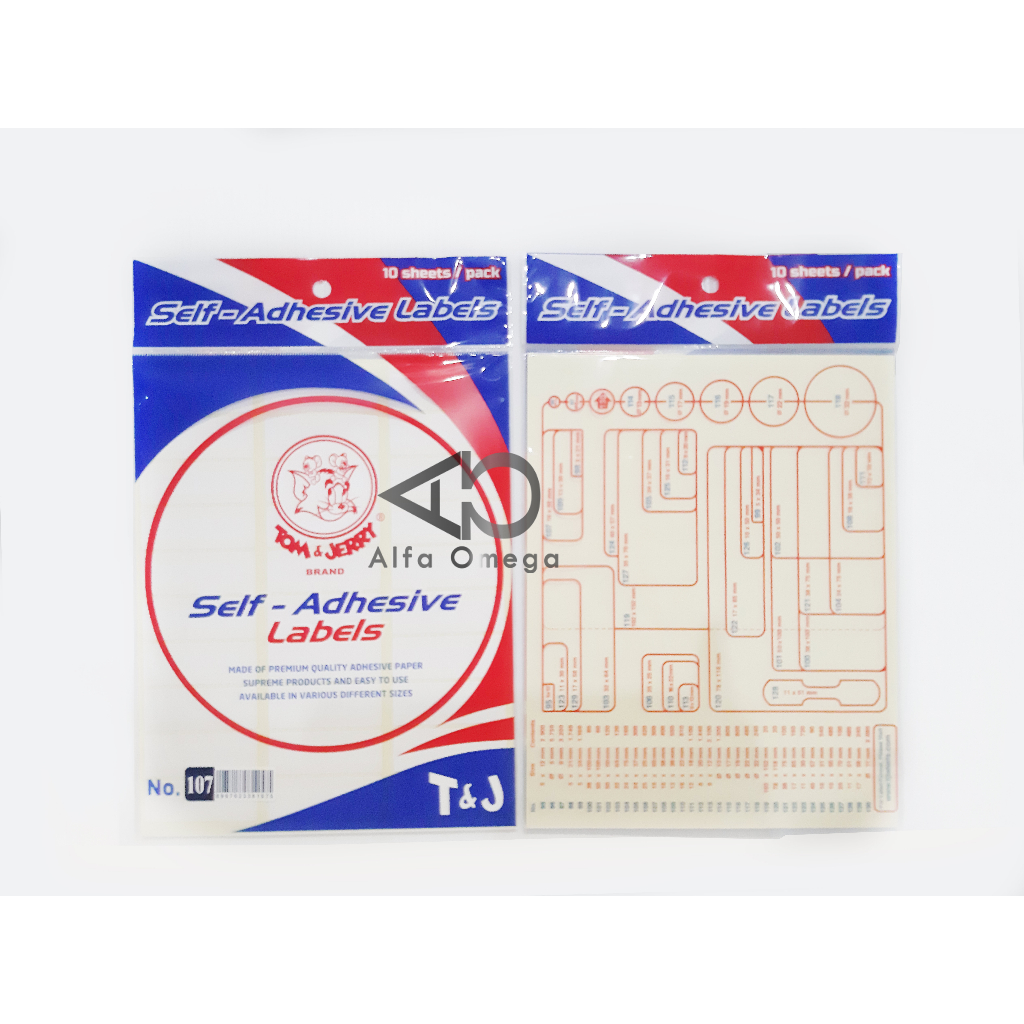 Jual Sticker Stiker Label Tom and Jerry No 107 18x50mm | Shopee Indonesia