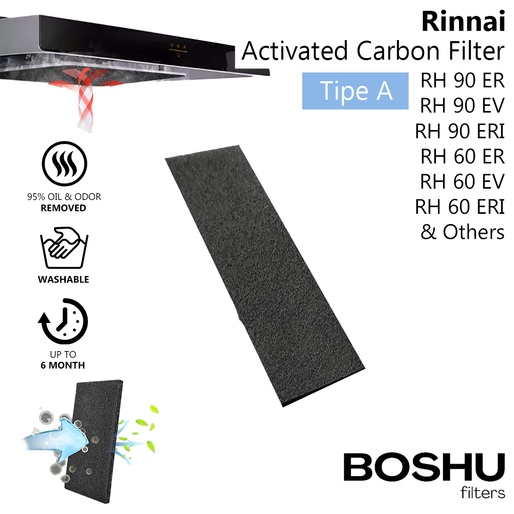 Jual Carbon Filter Karbon Anti Bau Minyak Cooker Hood Rinnai RH 60 90 ...